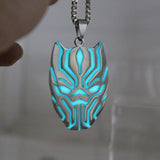 stainless steel Necklace GLOW in the DARK T&#39;Challa handmade pendant necklaces Fashion Men Women Gift Movie Jewelry Accessories