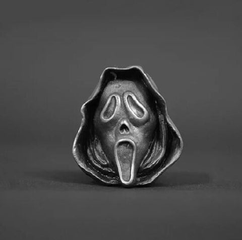 Scary Ghost Skull Resizable Ring