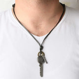 Leather Retro Key Necklace