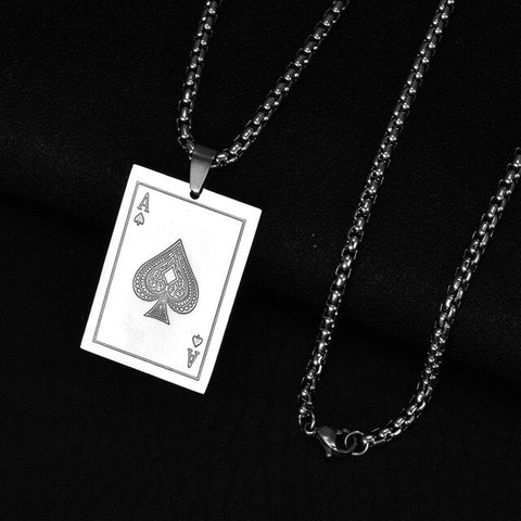 Playing Cards Poker Necklace