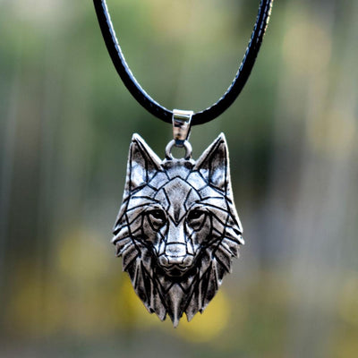 Origami Wolf Necklace
