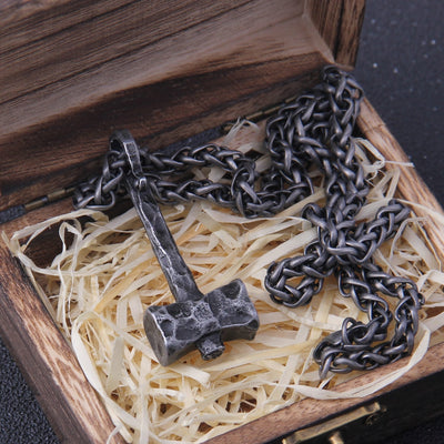 Iron Color Viking Hammer Necklace