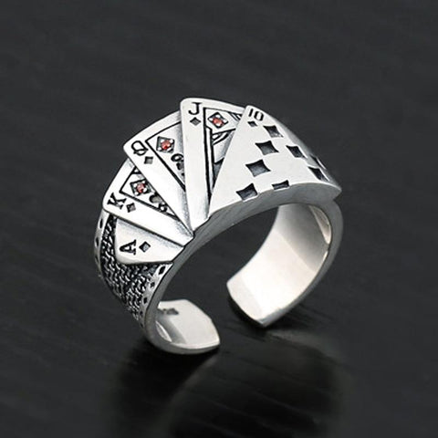 Poker Resizable Ring - TheNineOneOne