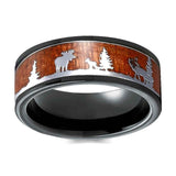 Vintage Hunting Wood Ring